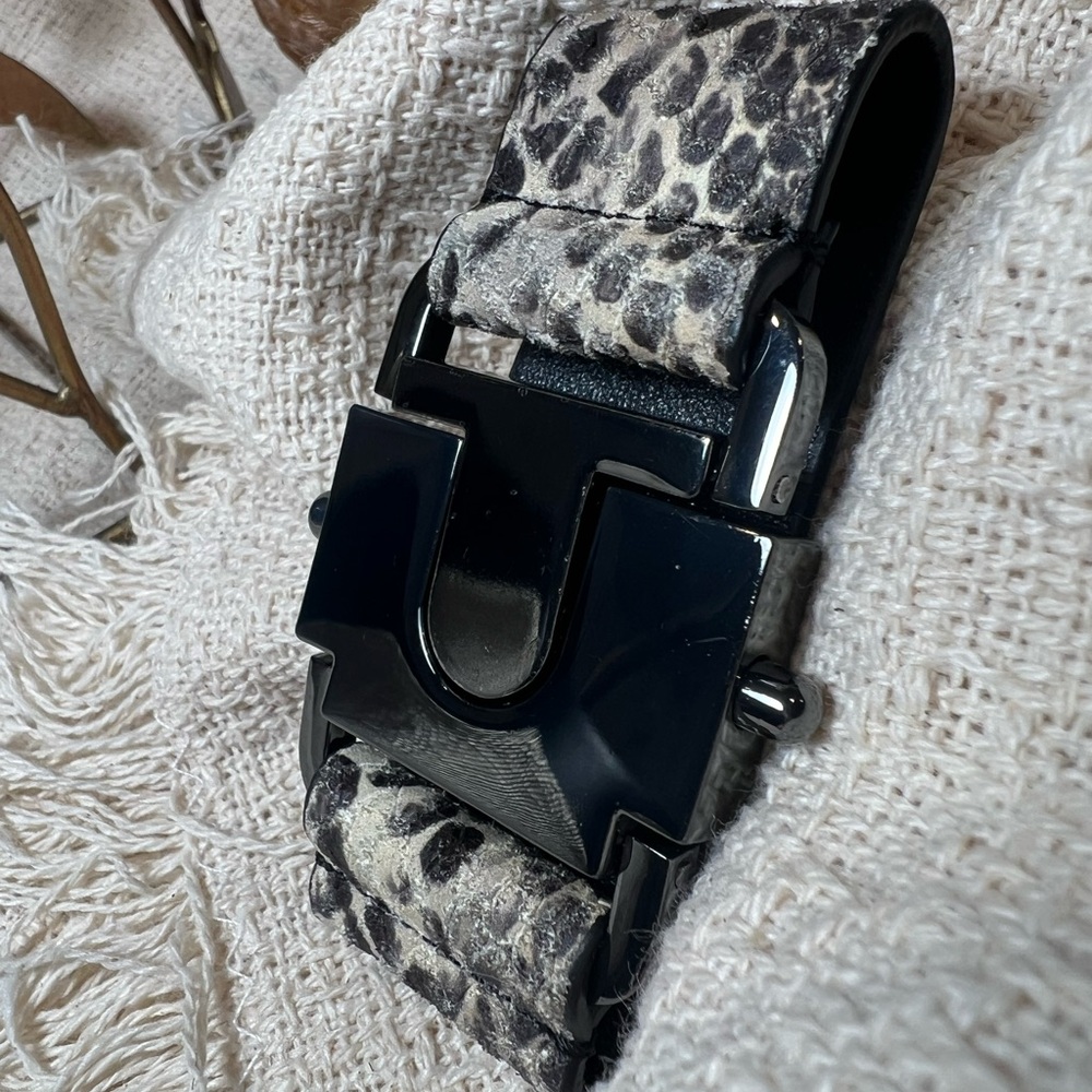 All Saints Black and Cream Phython Bracelet - Picture 5 of 12